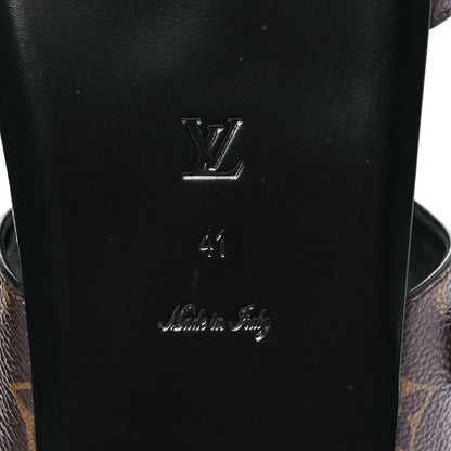 Louis Vuitton Patent Monogram Bom Dia Flat Mule Sandals 41 Black 6 of 9