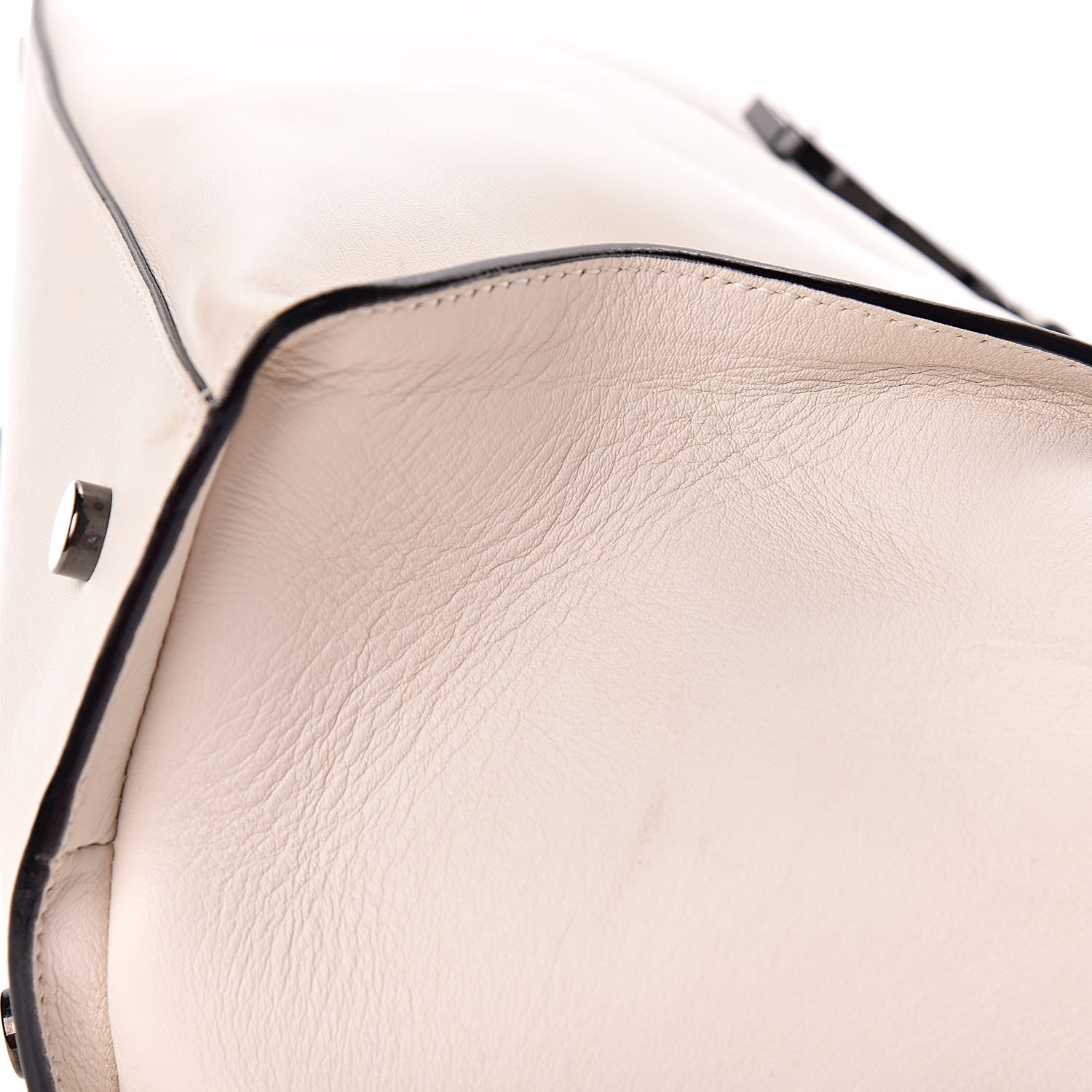 Saint Laurent Calfskin Small Monogram Cabas Dove White 14 of 15