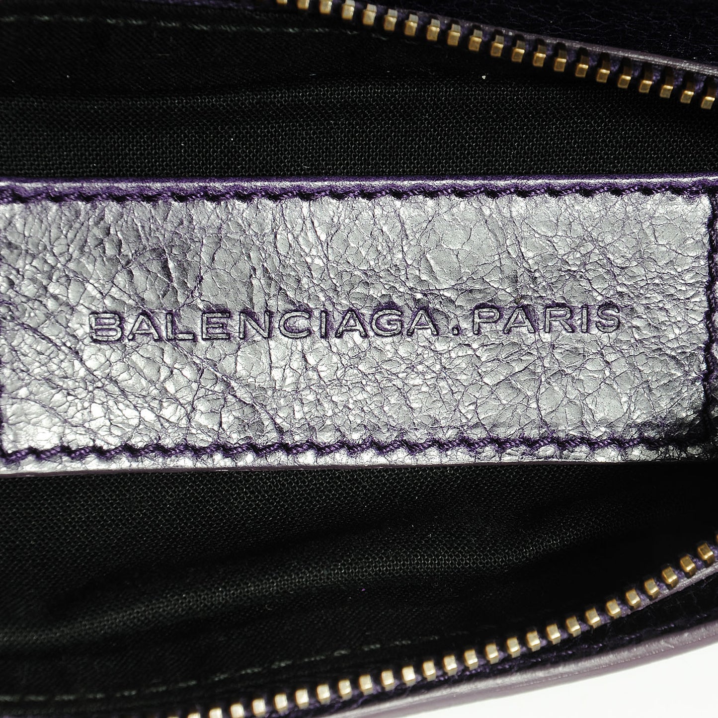 Chevre Porte Toilette Makeup Clutch Violet