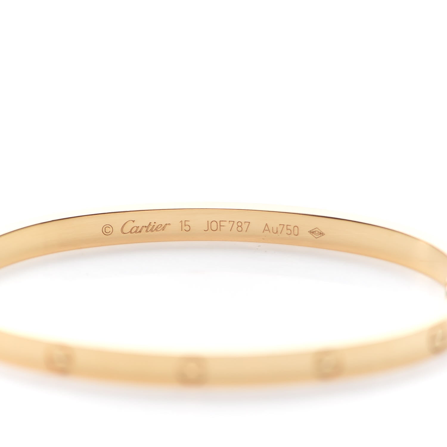 Cartier 18K Yellow Gold Small LOVE Bracelet 15 5 of 7