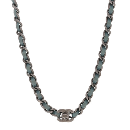 Chanel Lambskin CC Turnlock Choker Necklace Navy Blue 1 of 6