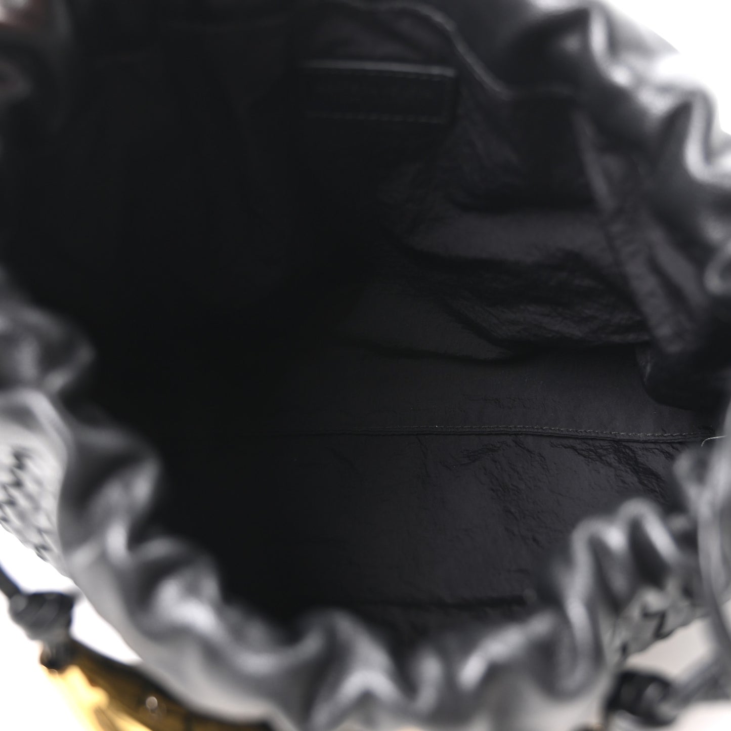 Nappa Intrecciato Dustbag Handle Black