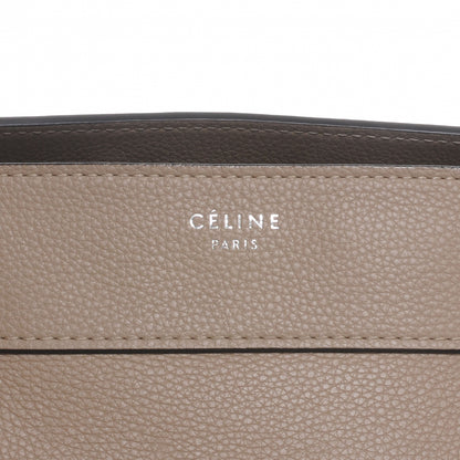 Celine Drummed Leather Shoulder Luggage Dune 3 of 8