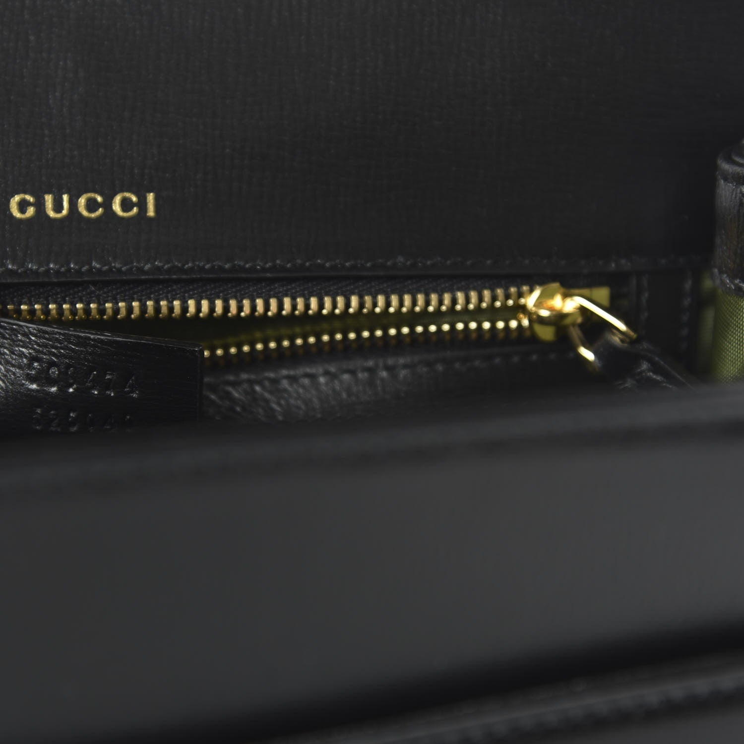 Gucci Textured Calfskin Small Torchon GG Ring Shoulder Bag Black 9 of 10