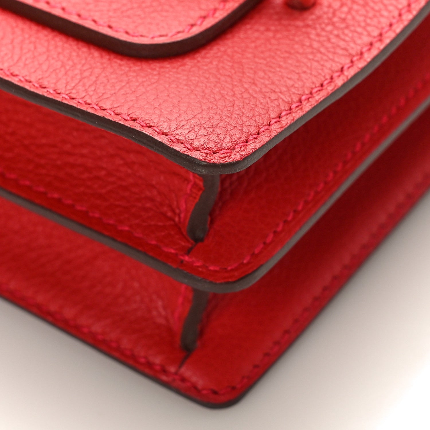 Hermes Evercolor Mini Sac Roulis Rouge Casaque 8 of 8