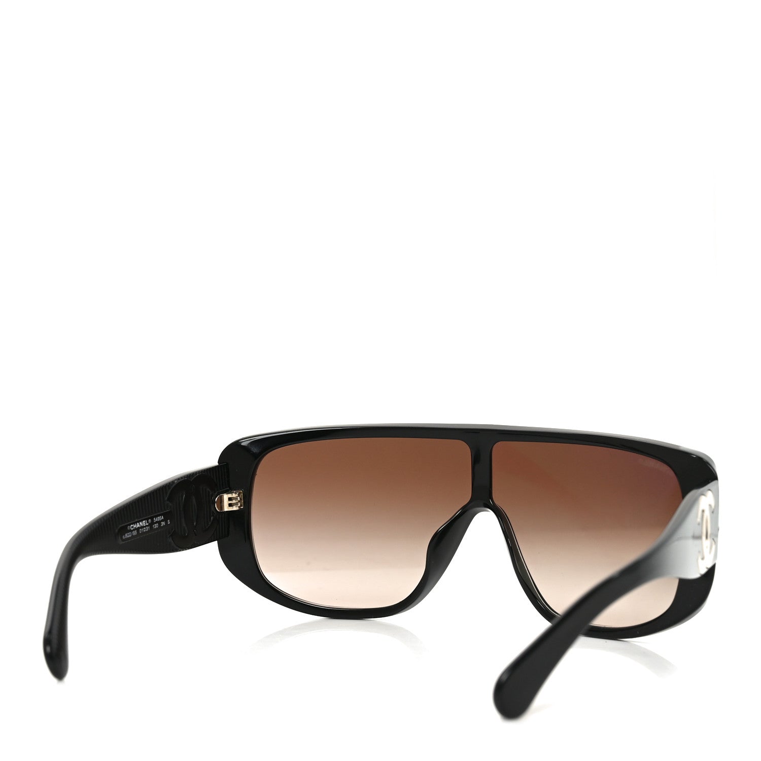 Chanel Acetate Shield Sunglasses 5495A Black 4 of 7