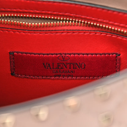 Valentino Garavani Lambskin Medium Rockstud Spike Shoulder Bag Poudre 6 of 9