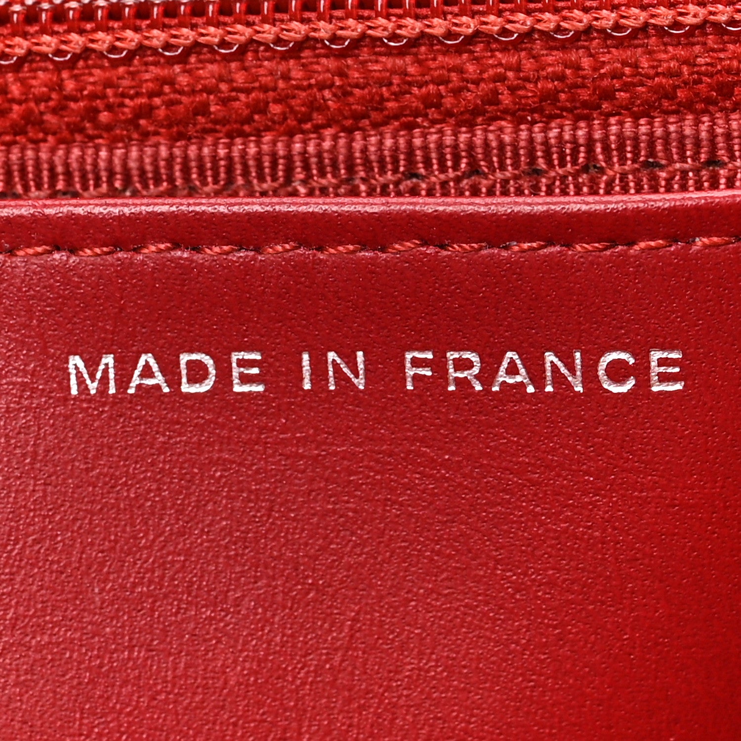 Chanel Caviar Quilted Wallet on Chain WOC Red 7 of 10