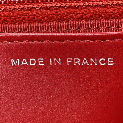 Chanel Caviar Quilted Wallet on Chain WOC Red 7 of 10