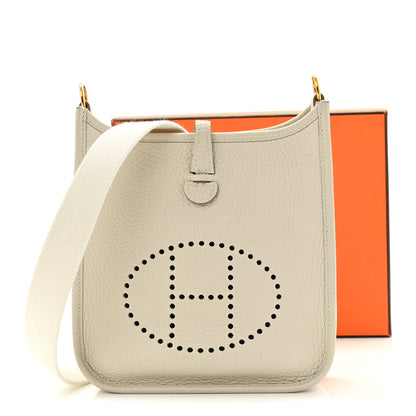 Hermes Taurillon Clemence Evelyne TPM Craie 11 of 11