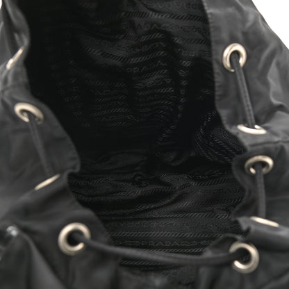 Prada Tessuto Nylon Saffiano Medium Backpack Black 7 of 9