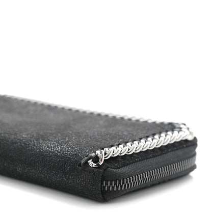 Stella McCartney Shaggy Deer Falabella Zip Around Wallet Black 9 of 9