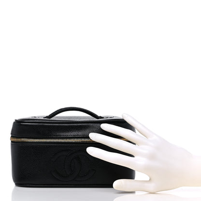 Chanel Caviar Vanity Cosmetic Case Black 2 of 15