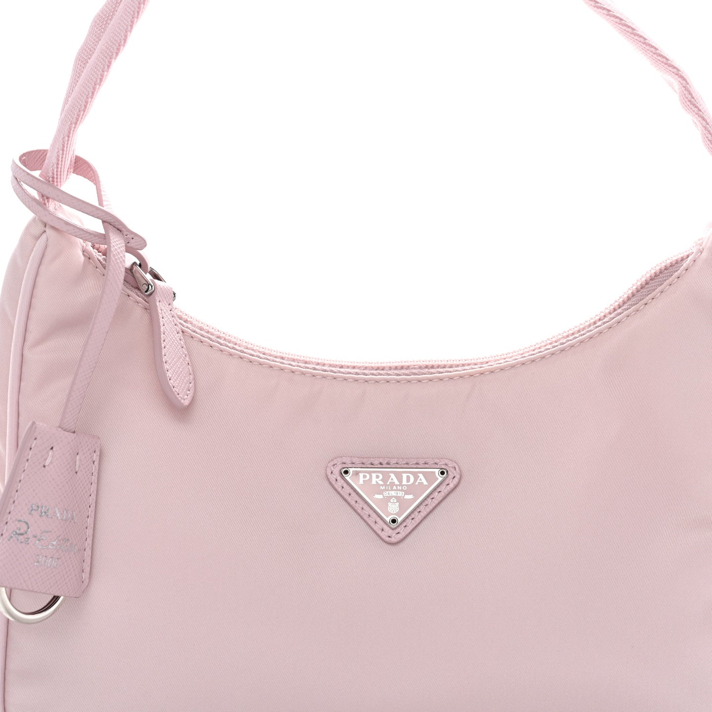 Tessuto Nylon Saffiano Re-Edition 2000 Bag Alabastro