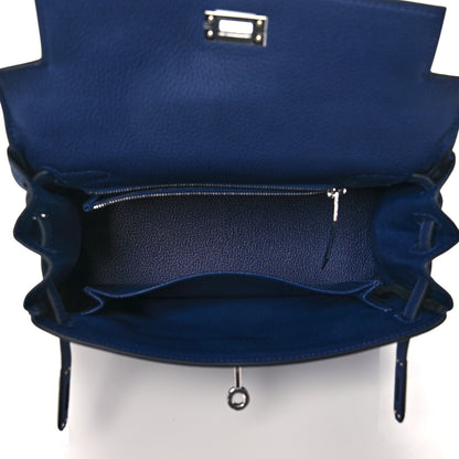 Hermes Togo Kelly Retourne 25 Bleu Saphir 5 of 10