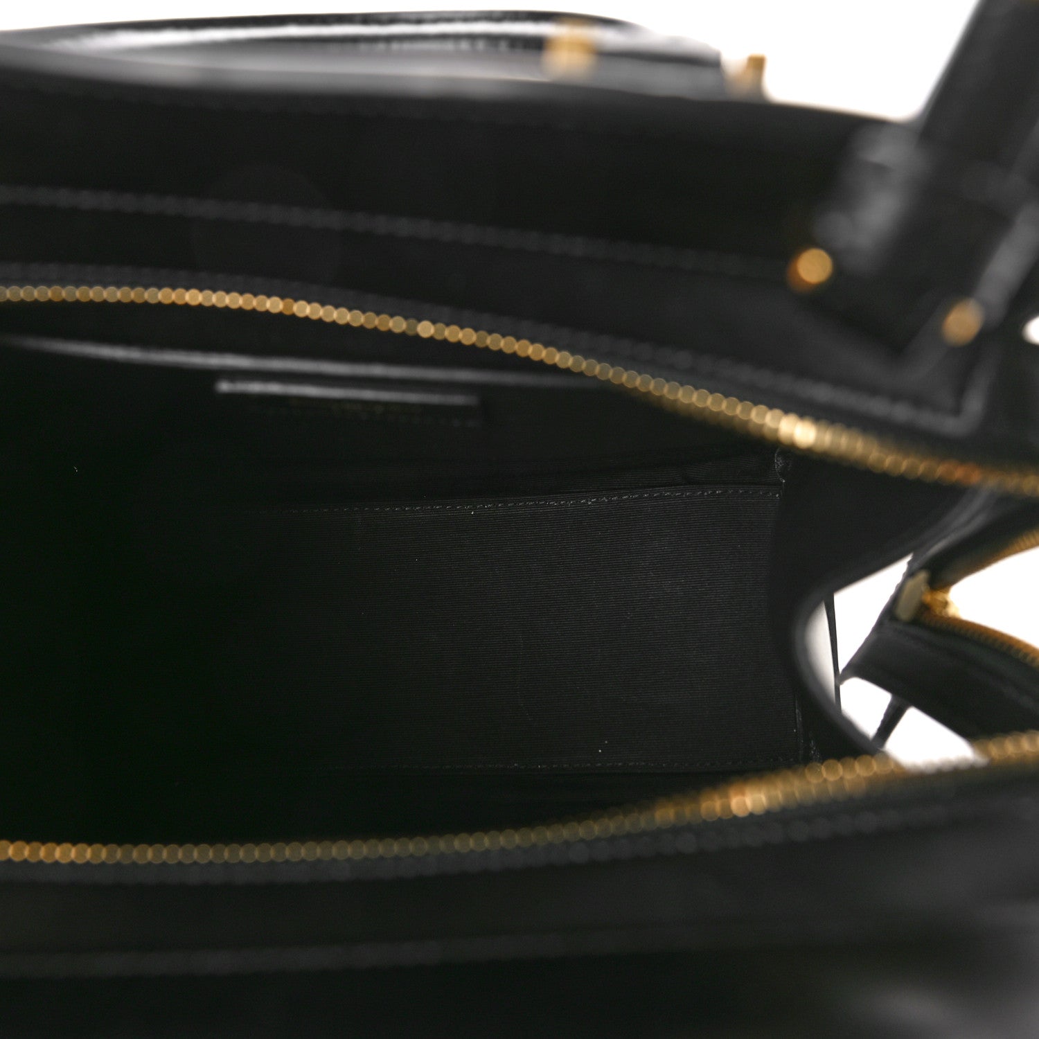 Saint Laurent Raffia Calfskin Small Uptown Tote Black Natural 5 of 8