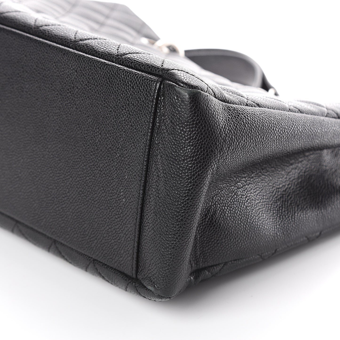 Caviar Quilted Grand Shopping Tote GST Black