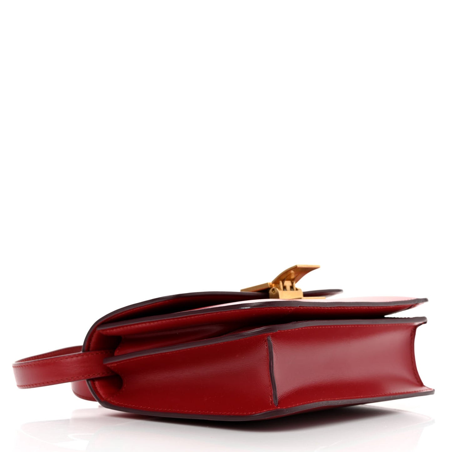 Box Calfskin Teen Classic Box Flap Bag Red