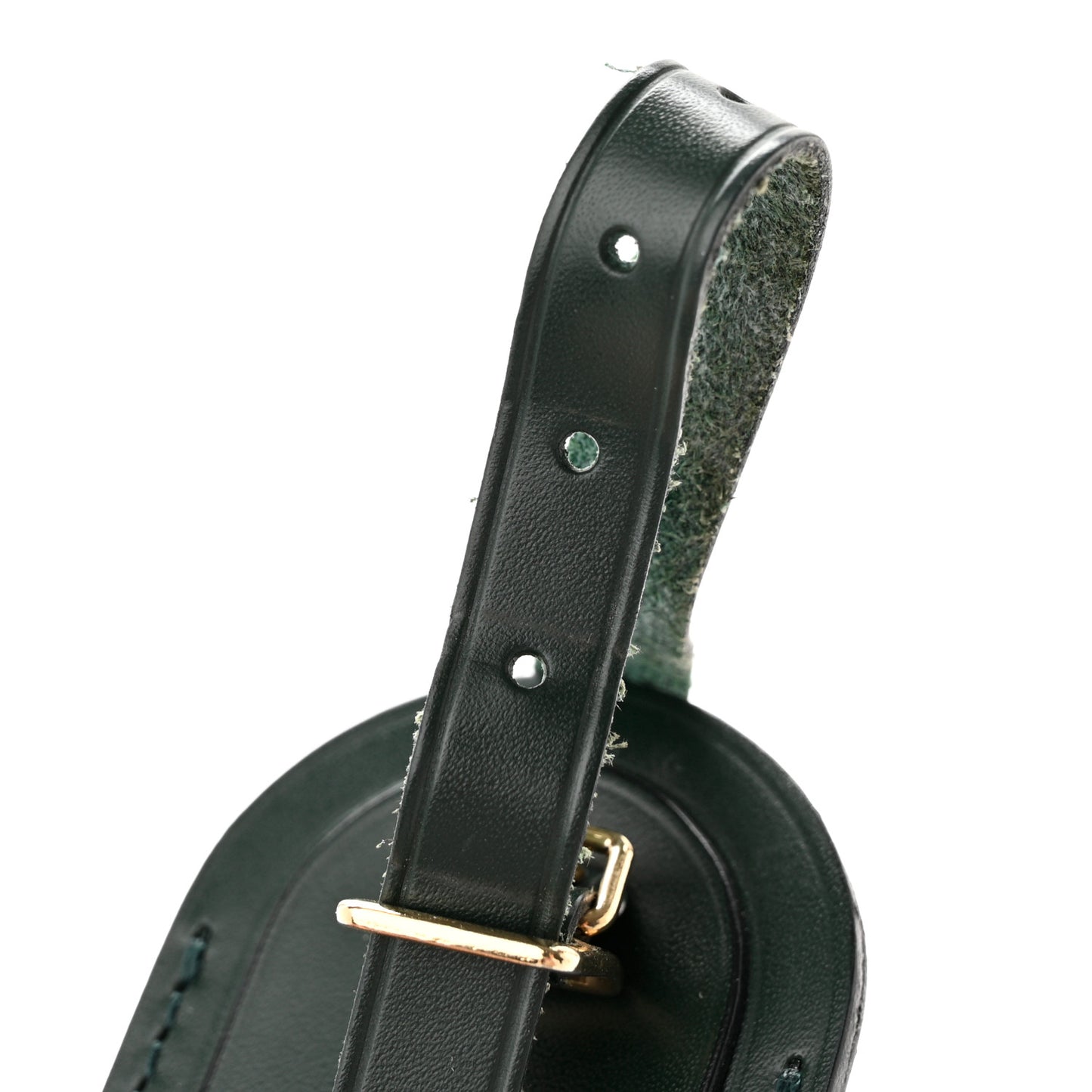 Calfskin Luggage Tag Green
