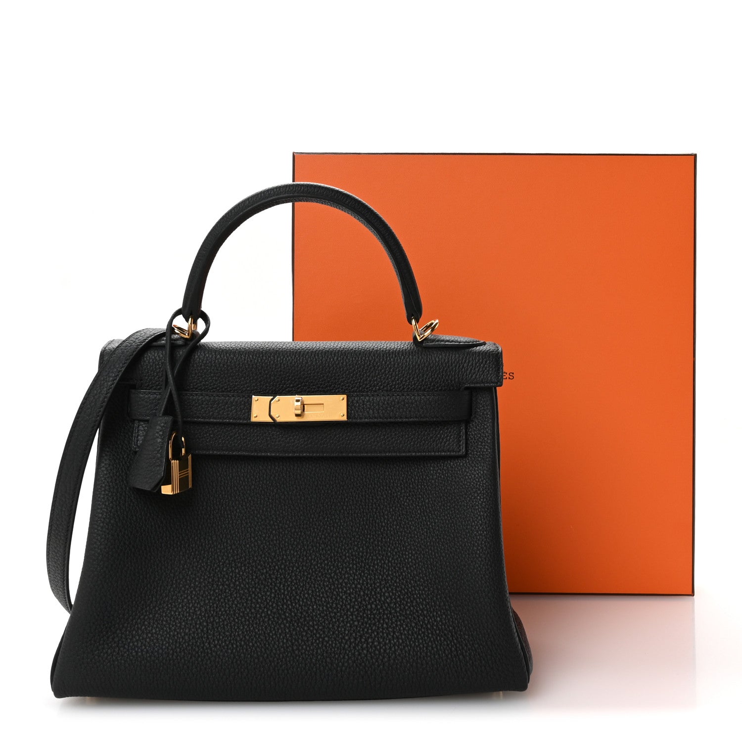 Hermes Togo Kelly Retourne 28 Black 11 of 11