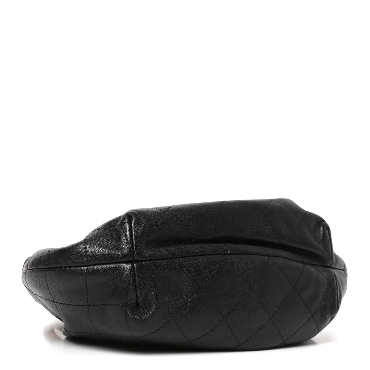 Chanel Lambskin Plexiglass Tortoise Shell Quilted Mini Pouch Black 4 of 10