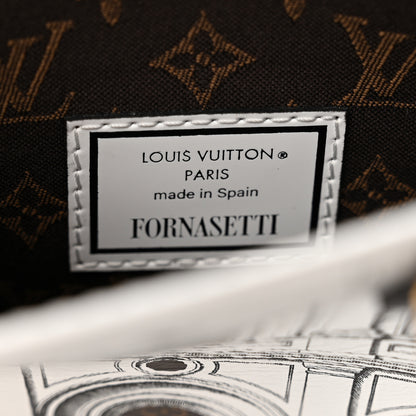 Louis Vuitton X FORNASETTI Calfskin Architettura Petit Sac Plat Black White 6 of 9