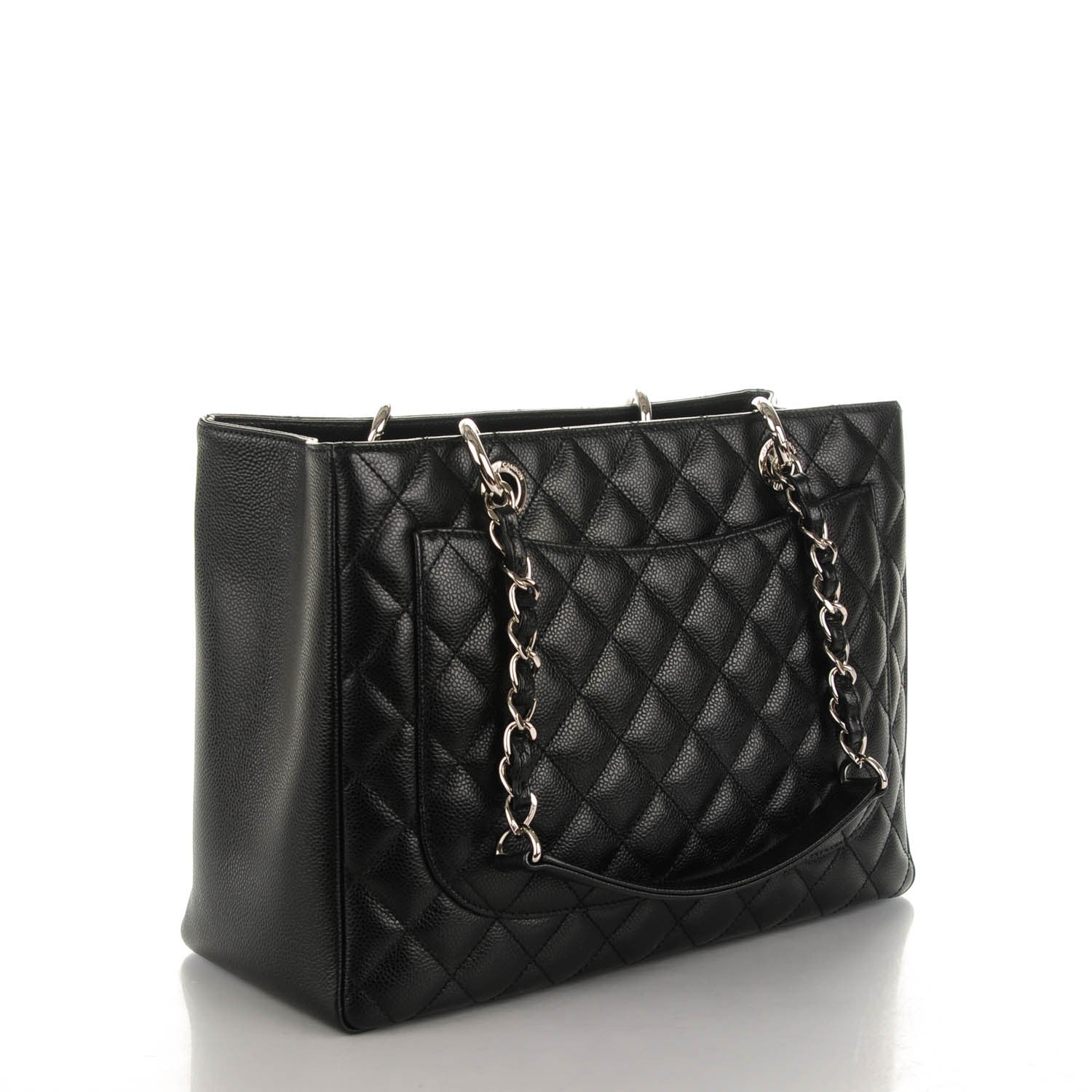 Chanel Caviar Quilted Grand Shopping Tote GST Black 3 of 7