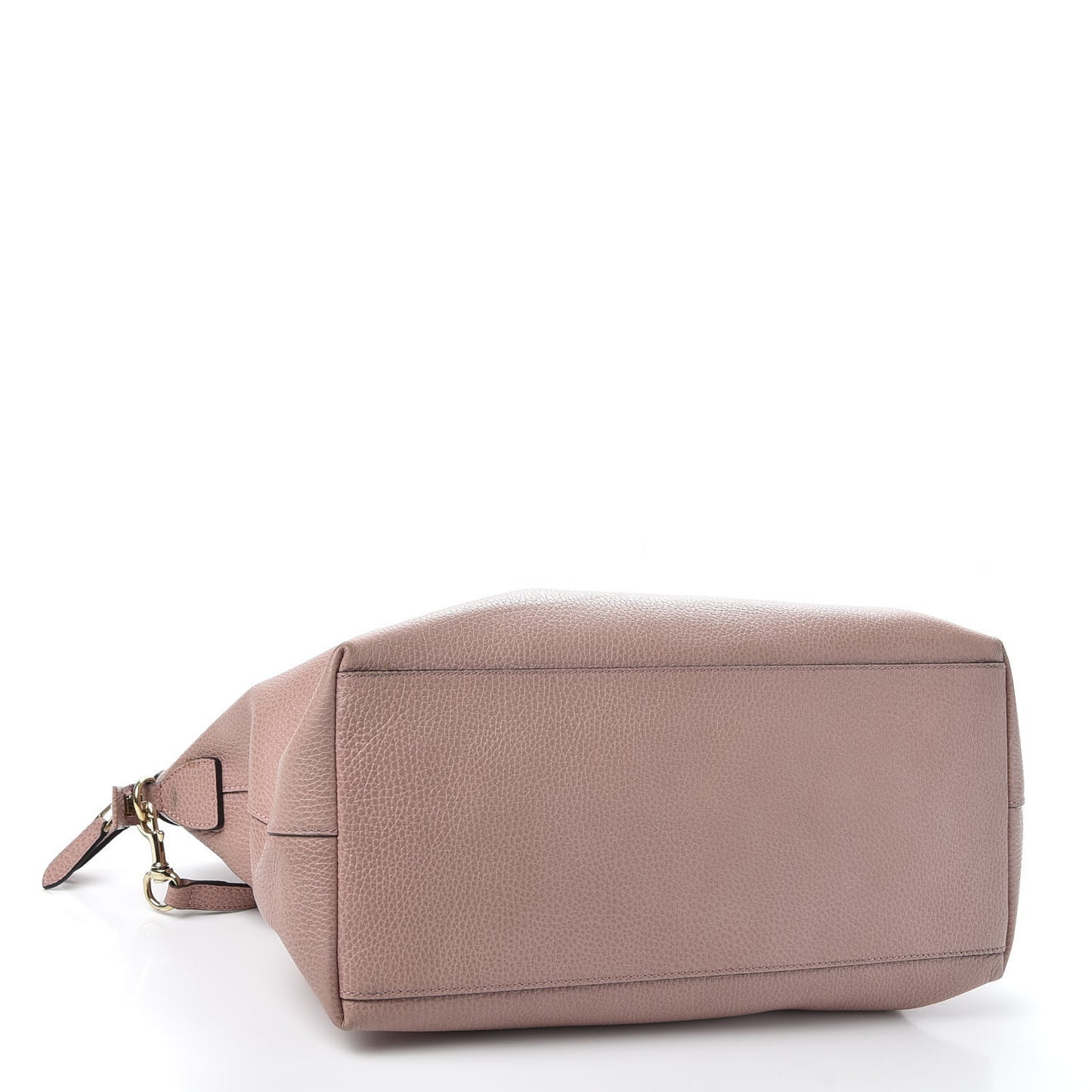 Dollar Calfskin Large GG Charm Dome Satchel Tote Soft Pink