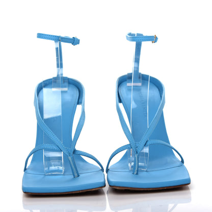 Bottega Veneta Lambskin Stretch Multi Strap 90mm Sandals 40 Sky Blue 2 of 10