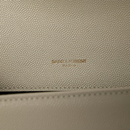Saint Laurent Grain De Poudre Medium Classic Monogram Kate Satchel Crema Soft 6 of 11