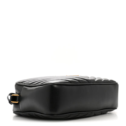 Saint Laurent Calfskin Matelasse Monogram Lou Camera Bag Black 4 of 13