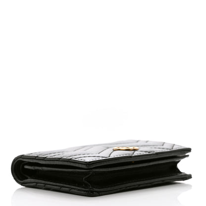 Gucci Calfskin Matelasse GG Marmont Card Case Black 4 of 9