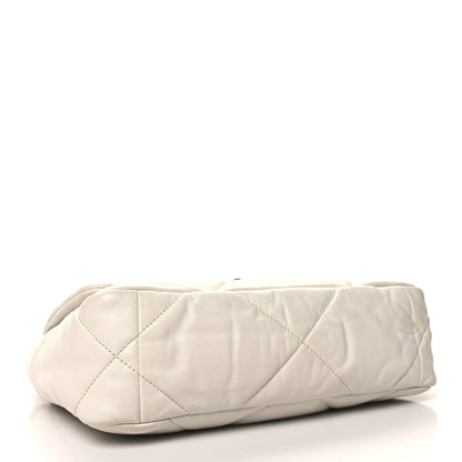 Chanel Lambskin Quilted Medium Chanel 19 Flap White 4 of 12