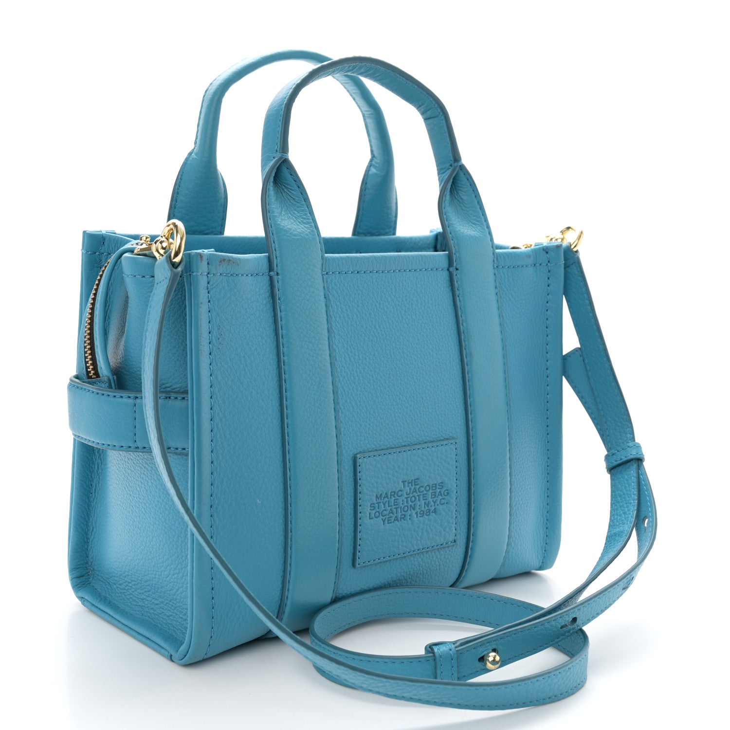 Marc Jacobs Grained Calfskin Small The Tote Bag Barrier Reef Barrier Reef 3 of 13