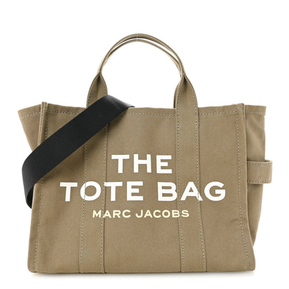 Marc Jacobs Cotton Canvas Medium The Traveler Tote Bag Slate Green 1 of 14