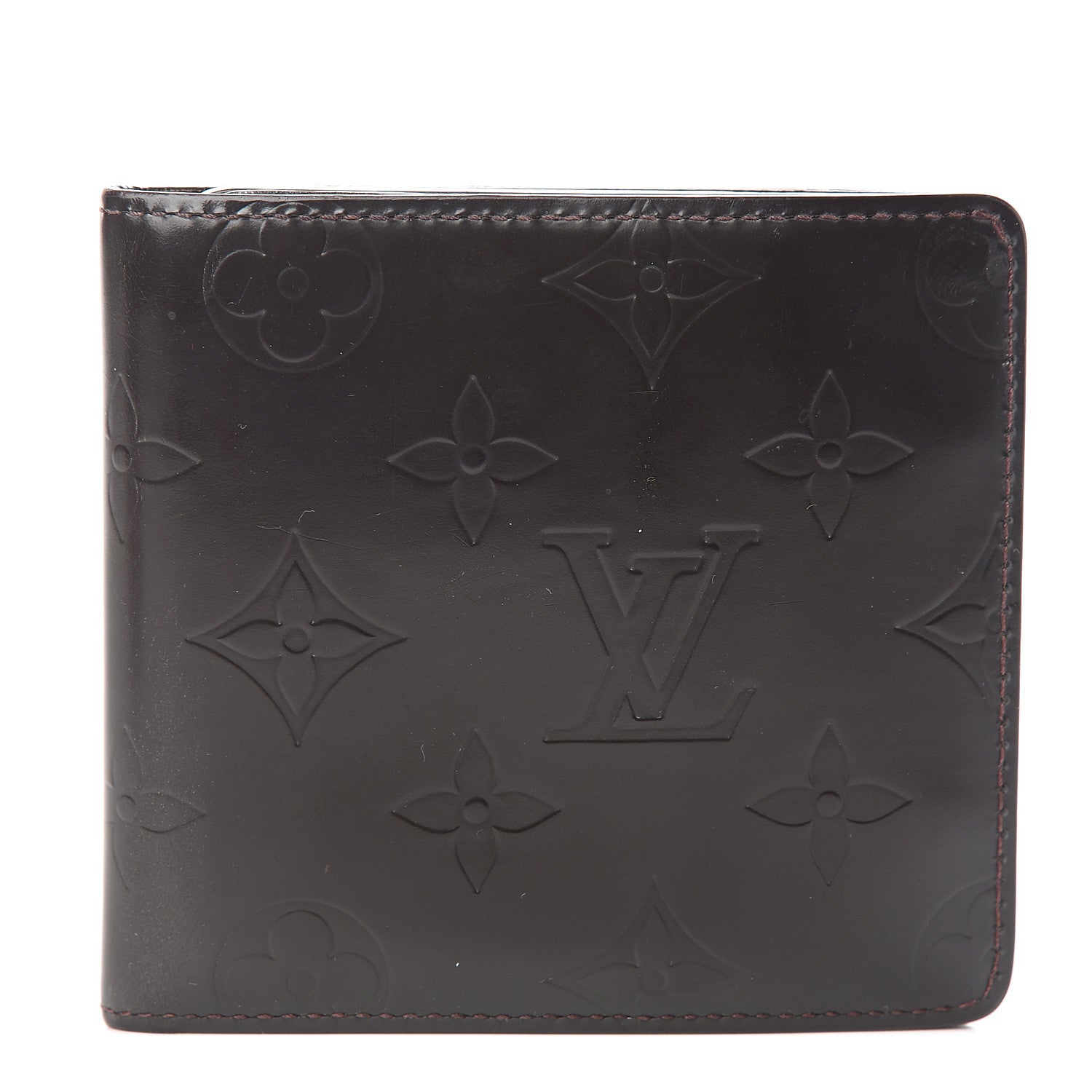 Louis Vuitton Monogram Glace Compact Wallet Cafe Brown 1 of 7