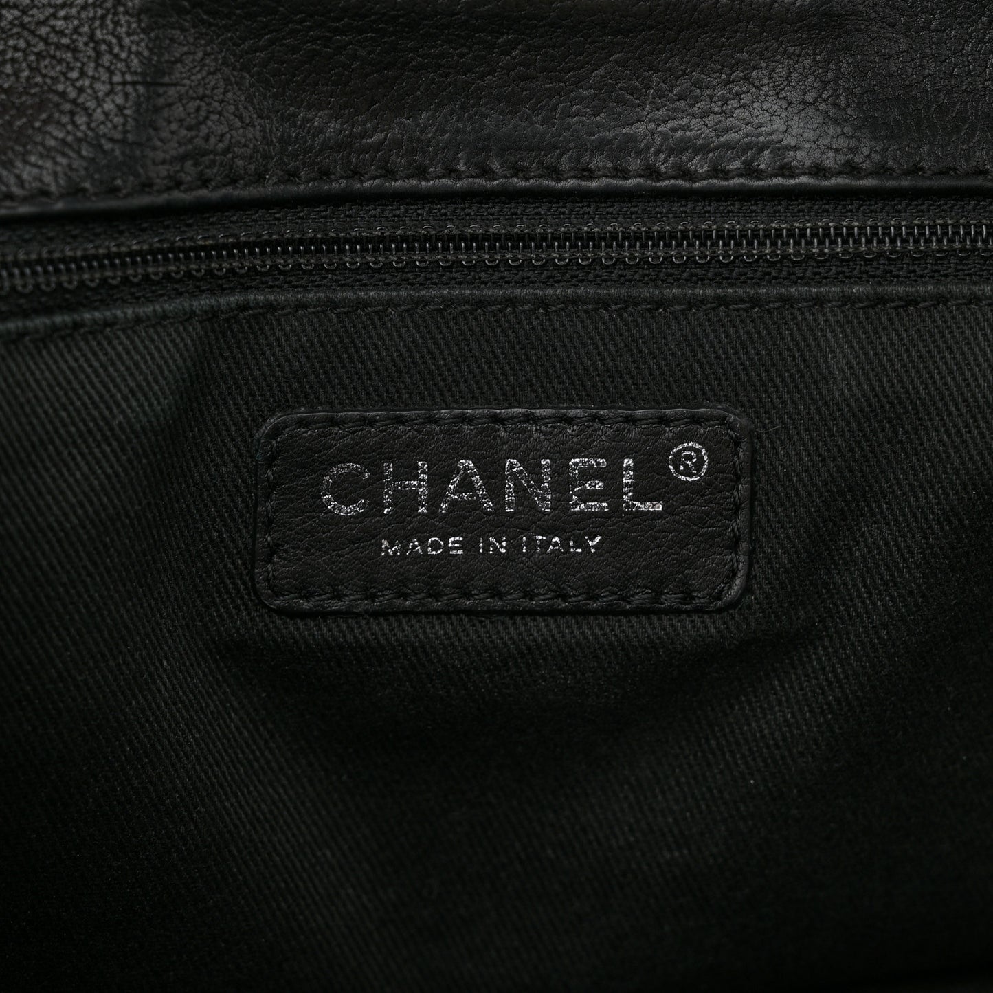 Calfskin Diamond Stitch Accordion Flap Black