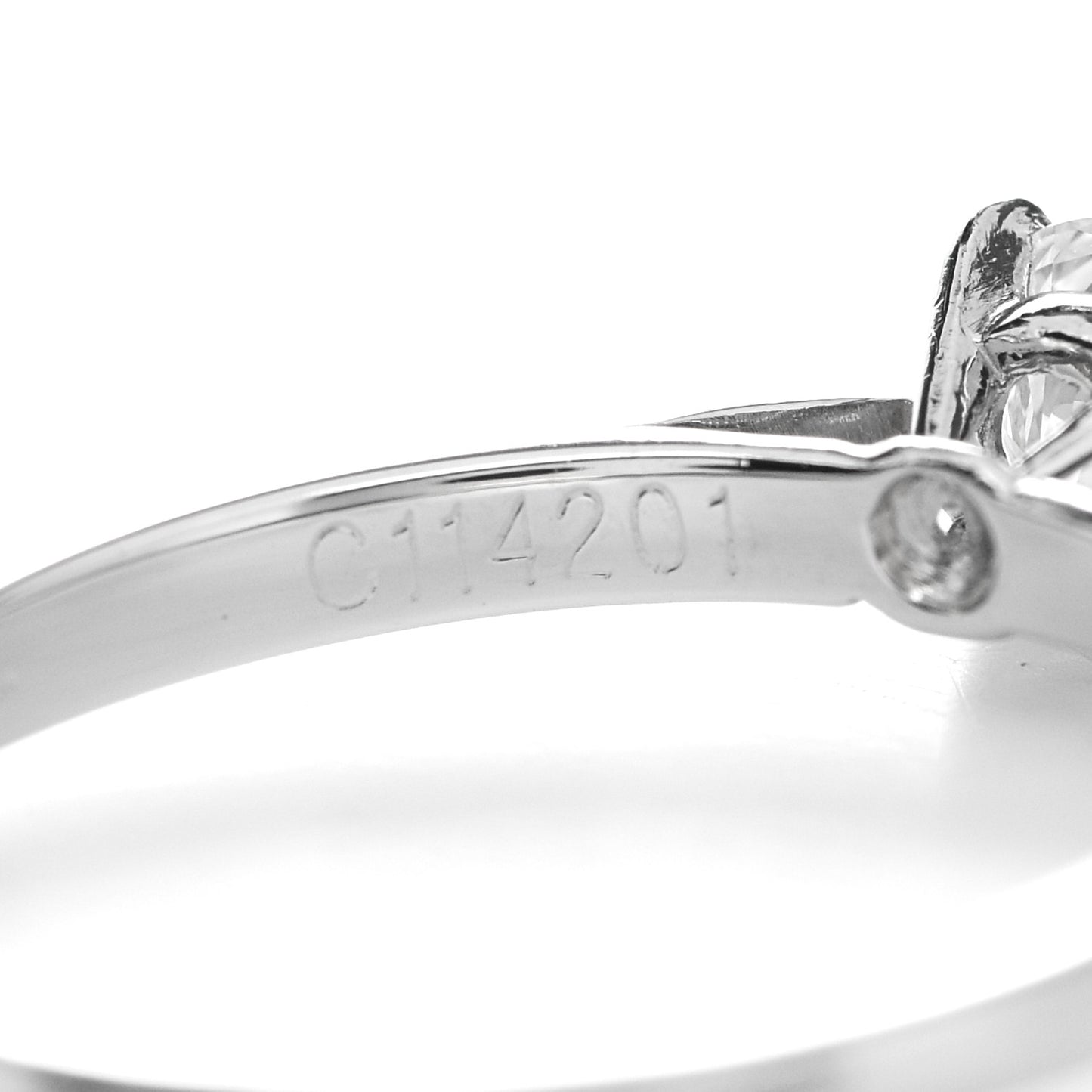 Platinum Diamond .28ct Solitaire Engagement Ring 46 3.75