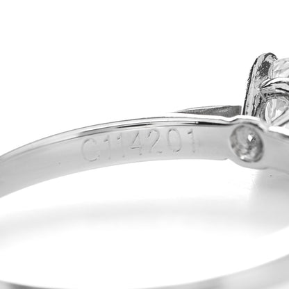 Cartier Platinum Diamond .28ct Solitaire Engagement Ring 46 3.75 5 of 8