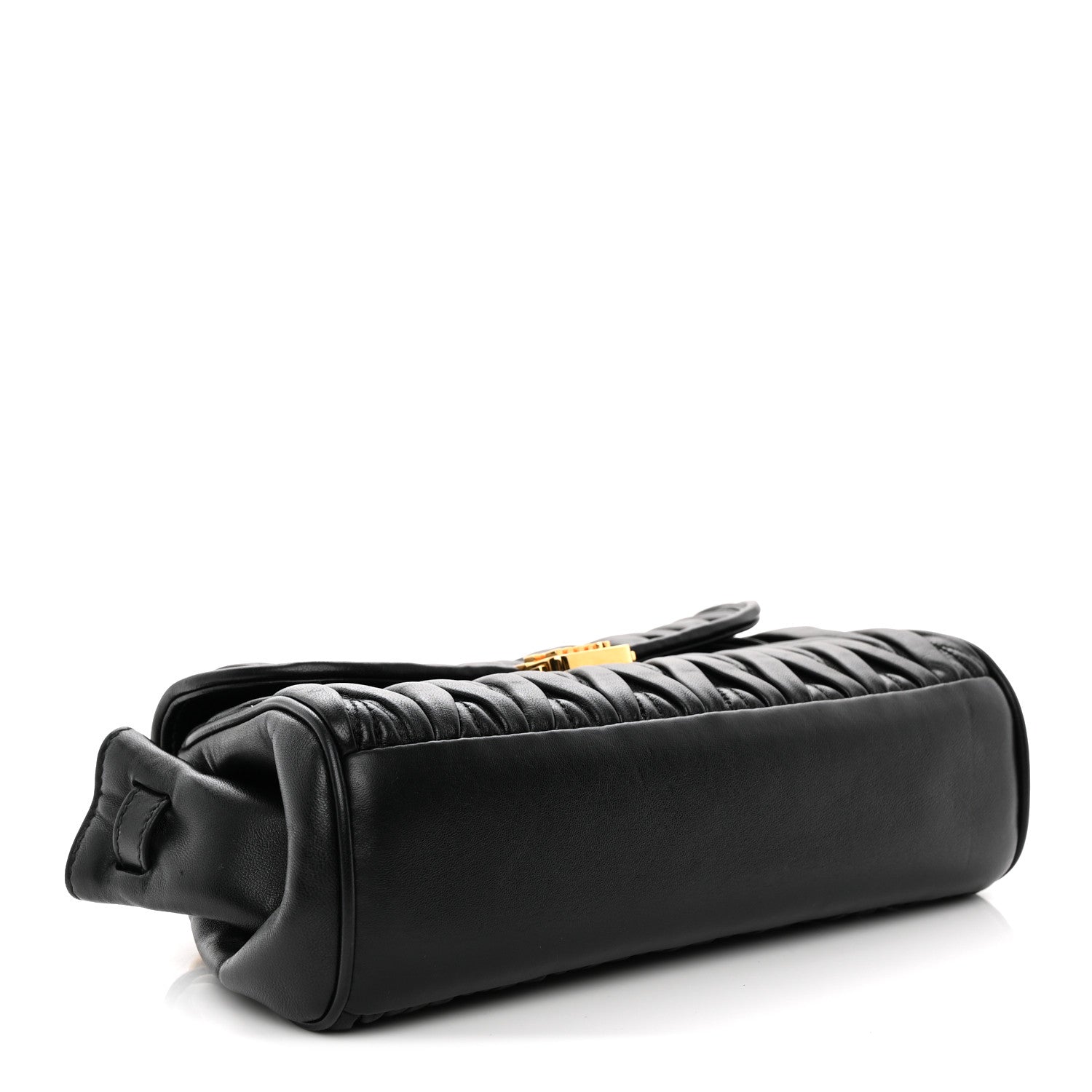 Miu Miu Nappa Matelasse Shoulder Bag Black 1893499 – FASHIONPHILE