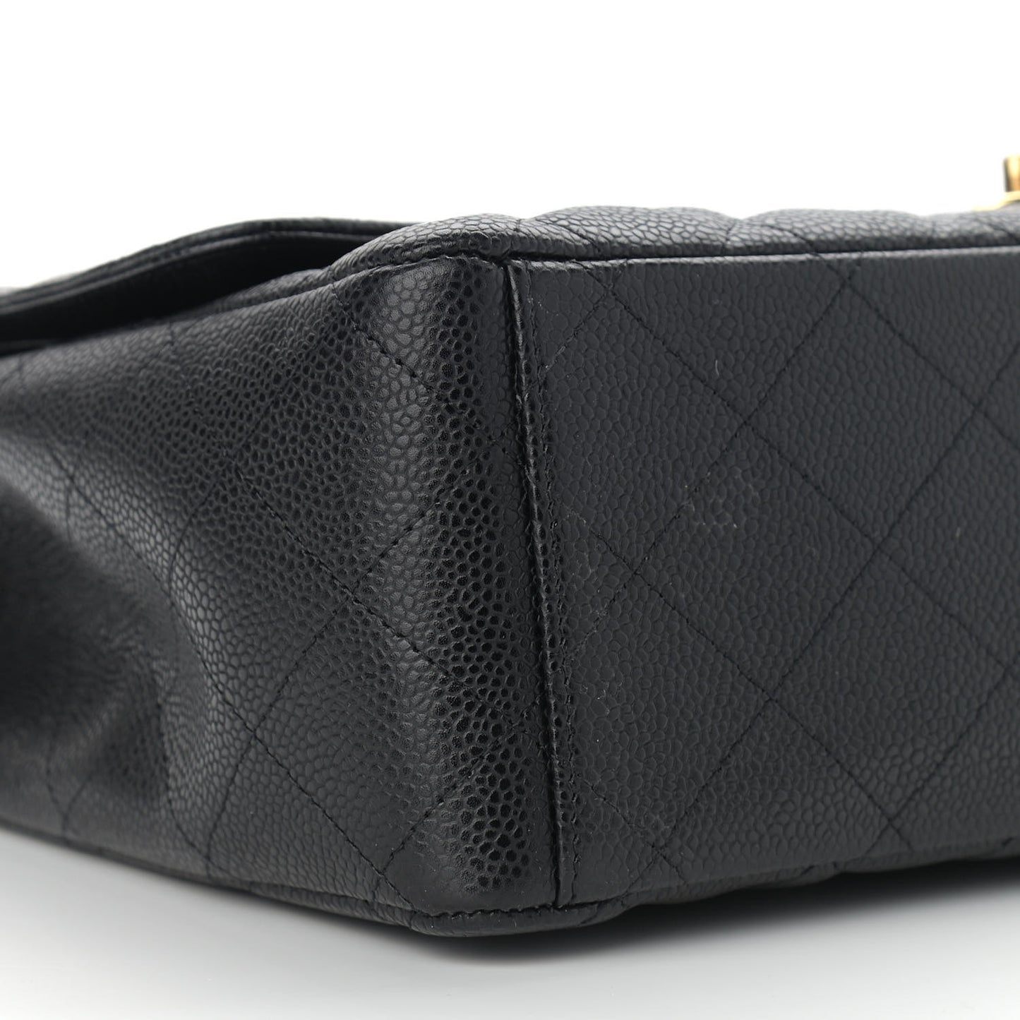 Caviar Quilted Maxi Double Flap Black