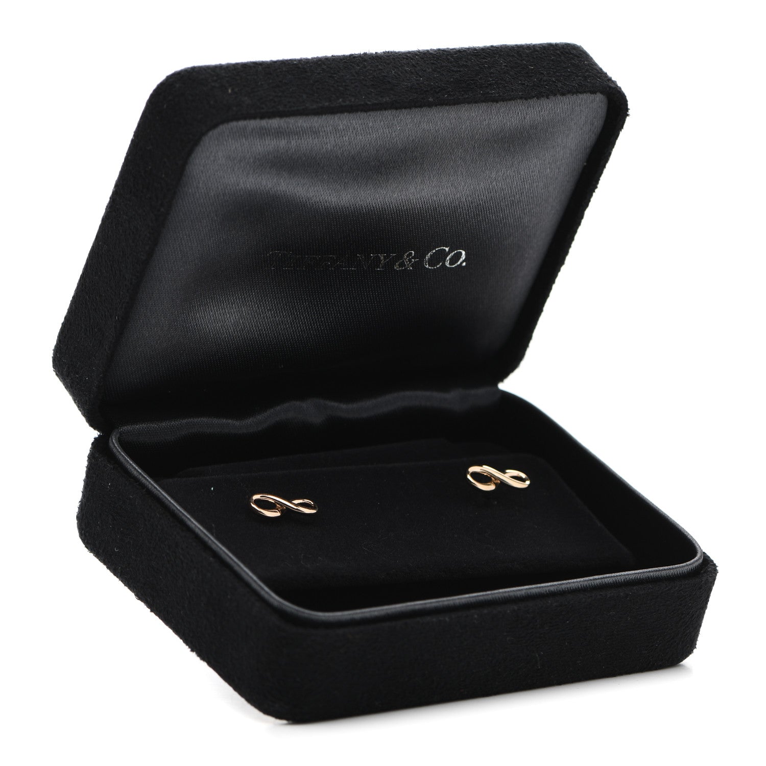 Tiffany 18K Rose Gold Infinity Earrings 5 of 5