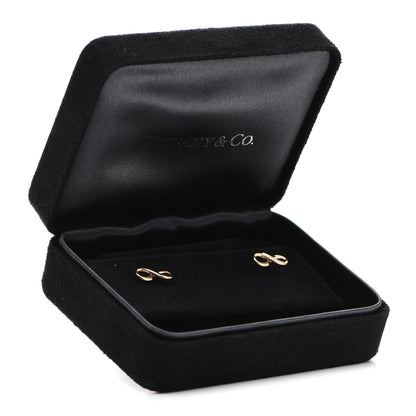 Tiffany 18K Rose Gold Infinity Earrings 5 of 5