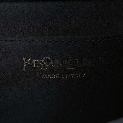 Saint Laurent Calfskin Monogram Large Belle De Jour Clutch Black 7 of 9