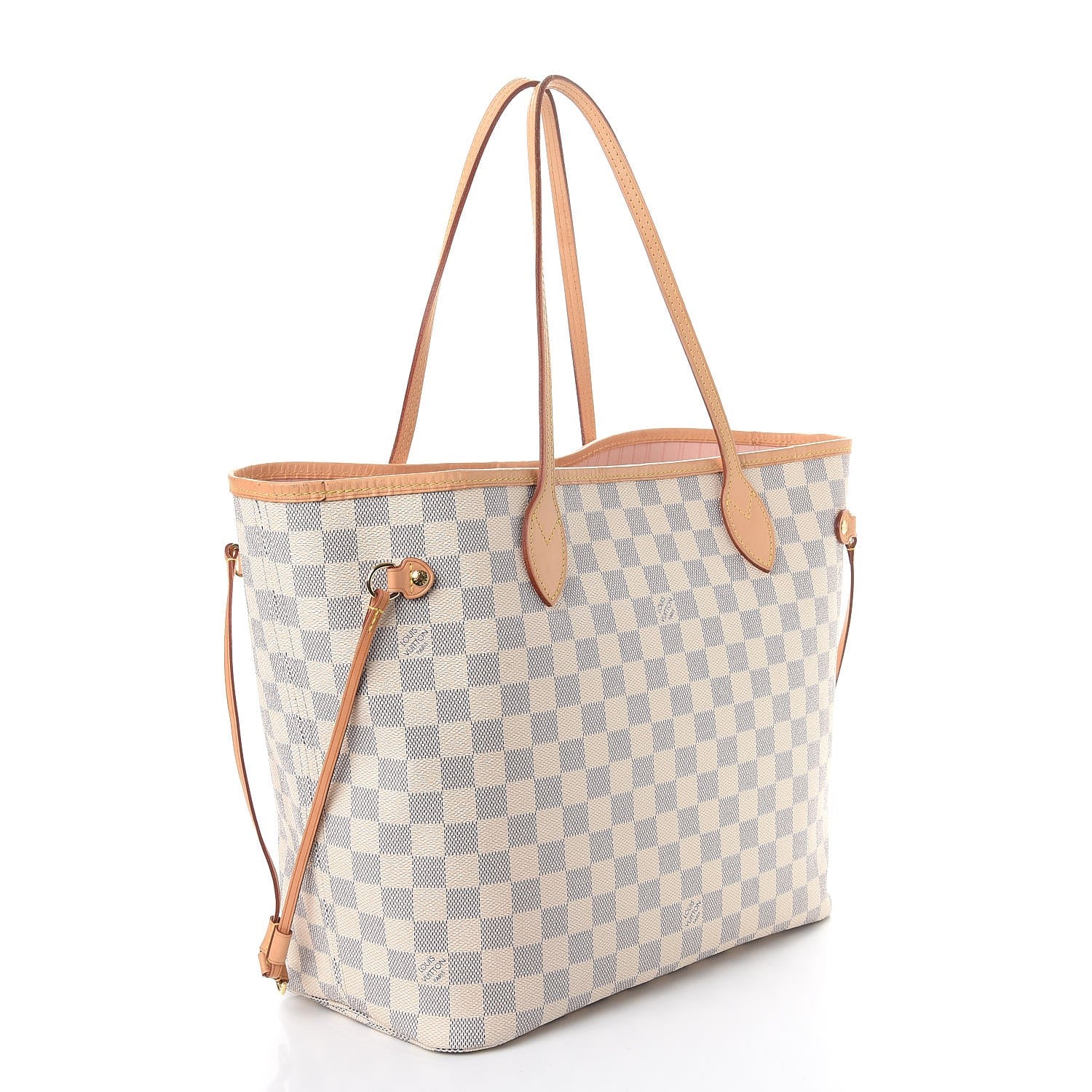 Louis Vuitton Damier Azur Neo Neverfull MM Rose Ballerine 4 of 11