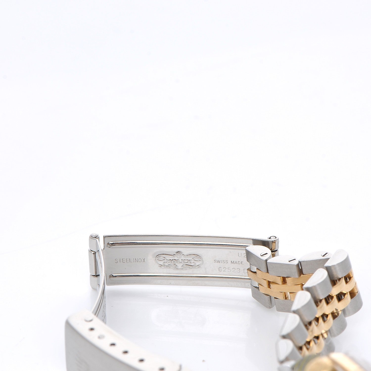 Rolex Stainless Steel 18K Yellow Gold Diamond 26mm Oyster Perpetual Datejust Watch Silver Jubilee 69173 6 of 7
