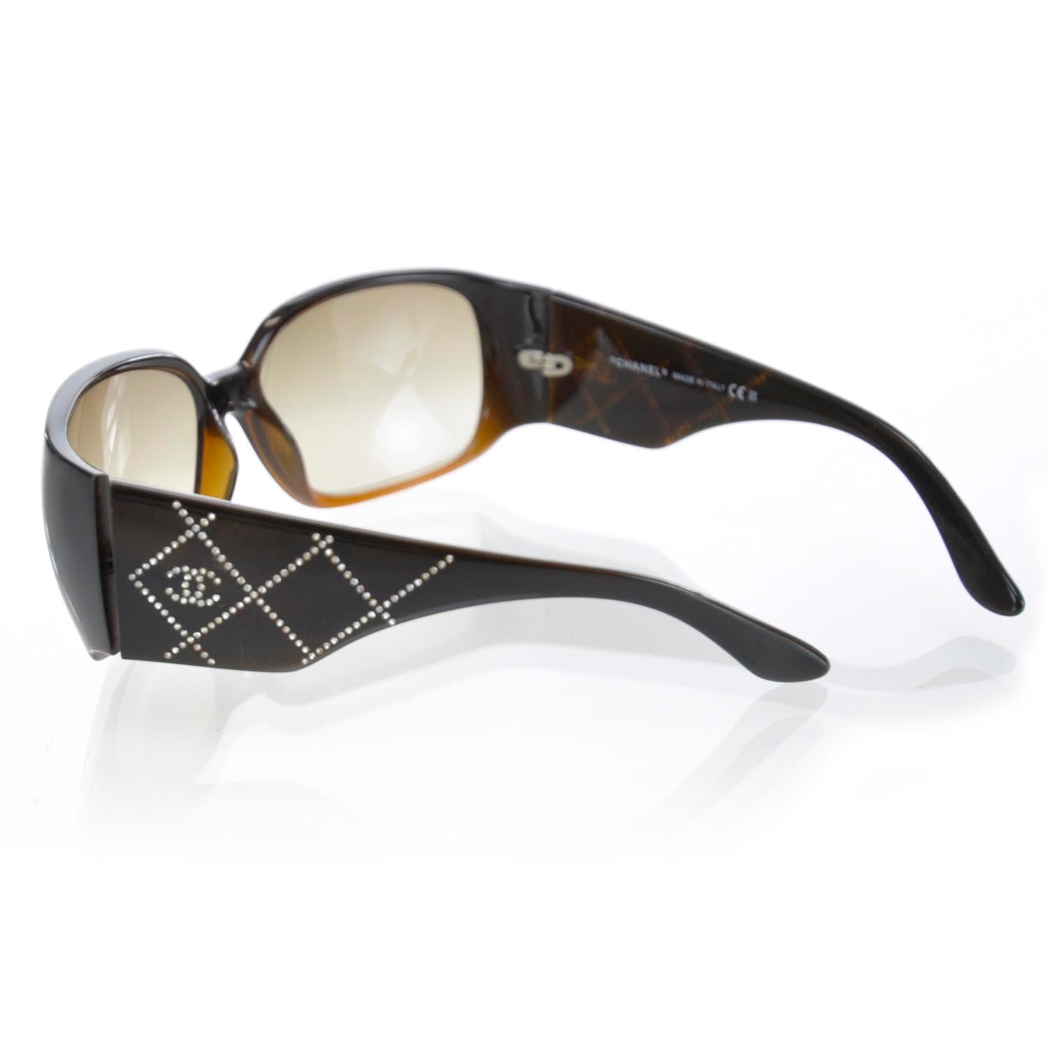 Chanel Crystal CC Logo Sunglasses 5080 4 of 13