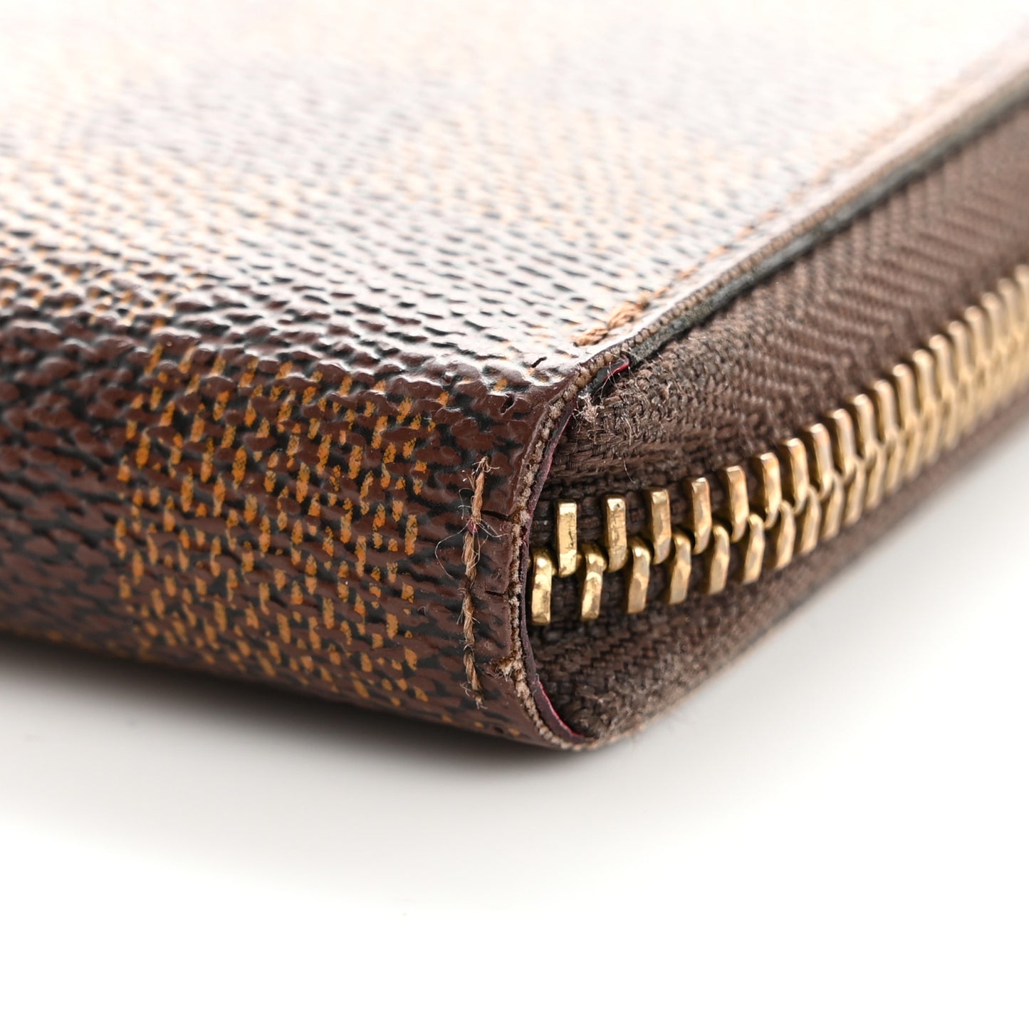 Damier Ebene Clemence Wallet Cherry