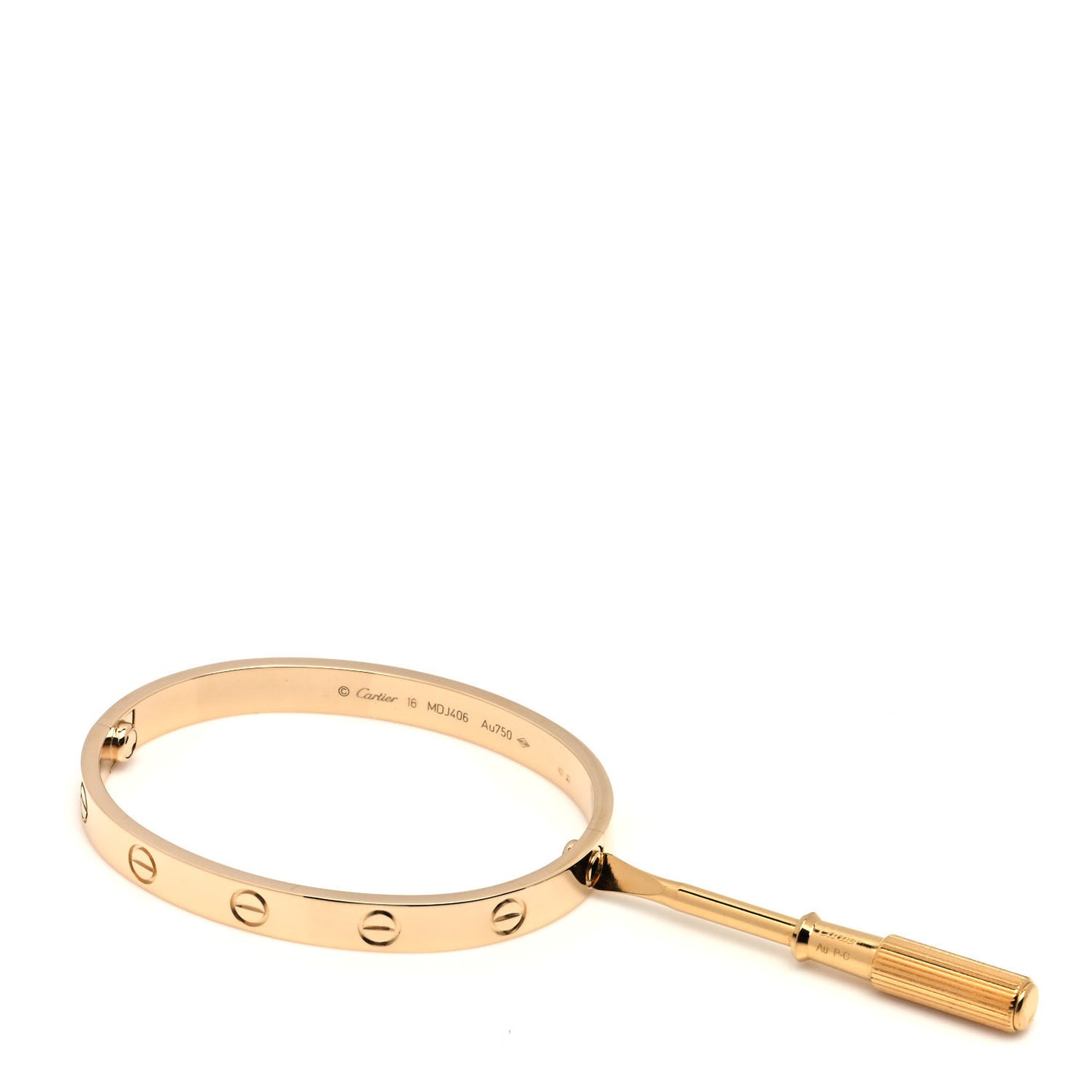 18K Yellow Gold LOVE Bracelet 16