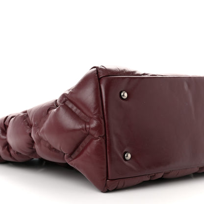Chanel Calfskin Quilted Large Chesterfield Tote Burgundy 10 of 14